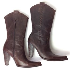 Steve Madden High Heel Cowboy Boots